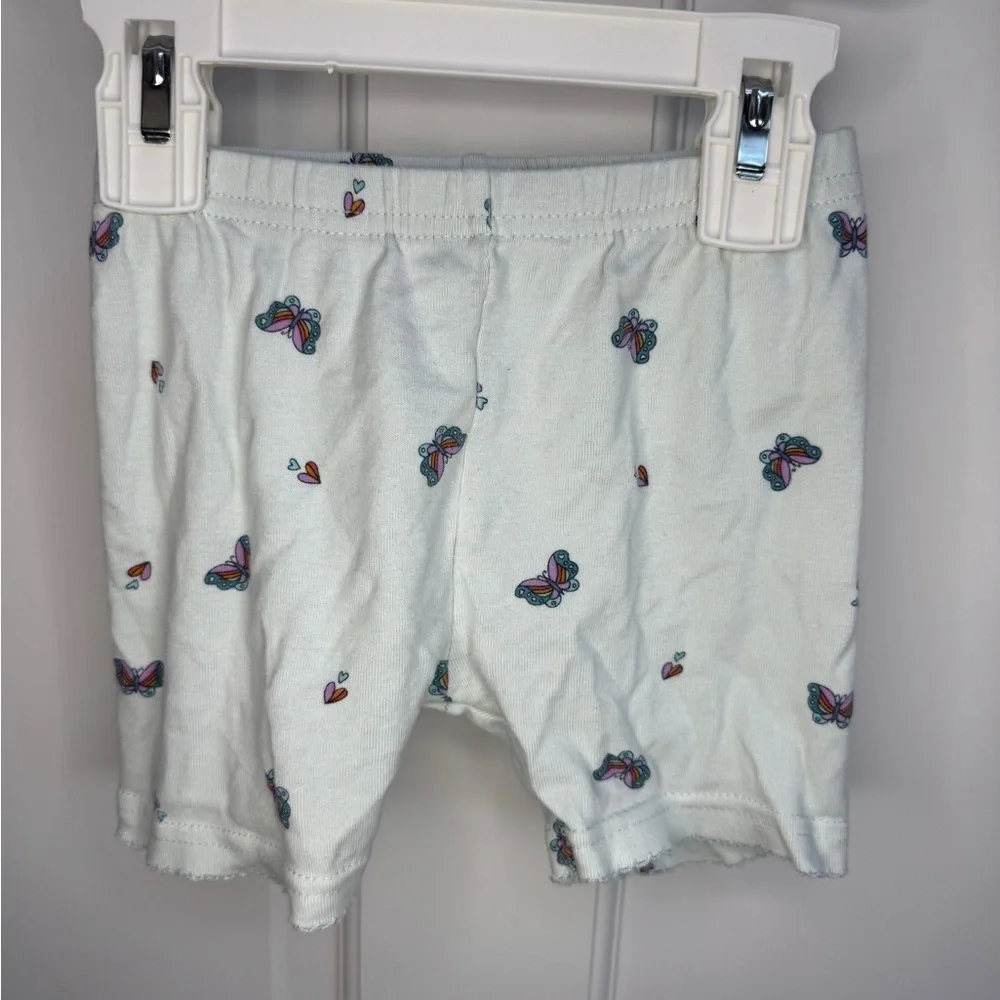Carter’s 2T Girls Blue Butterfly Pajama Bottoms Shorts